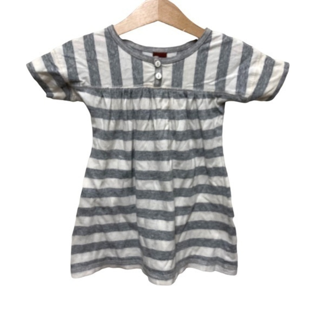 Tea collection 6-12M baby casual dress tunic striped soft‎ cotton